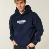 Casaco com capuz Boxy Glacier Montana Graphic