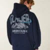 Casaco com capuz Boxy Glacier Montana Graphic