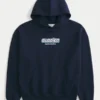 Casaco com capuz Boxy Glacier Montana Graphic