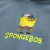 Casaco com capuz e estampado quadrado do Bob Esponja Casaco com capuz e estampado quadrado do Bob Esponja