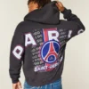 Casaco com capuz e fecho com gráfico do Paris Saint-Germain F.C.
