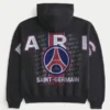 Casaco com capuz e fecho com gráfico do Paris Saint-Germain F.C.