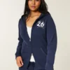 Casaco com capuz e fecho Zip-Up Senior ’26 Graphic