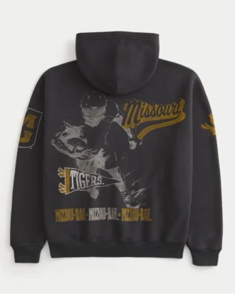 Casaco com capuz e gráfico da Universidade do Missouri Tigers
