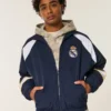 Casaco com estampado do Real Madrid CF com forro polar