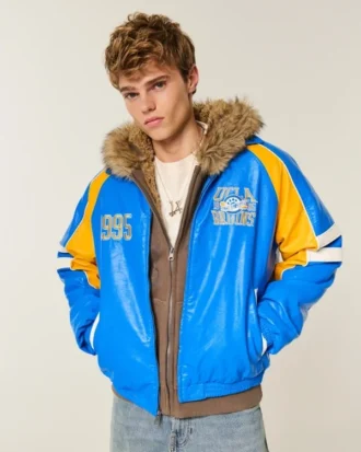 Casaco com estampado UCLA Bruins em pele sintética