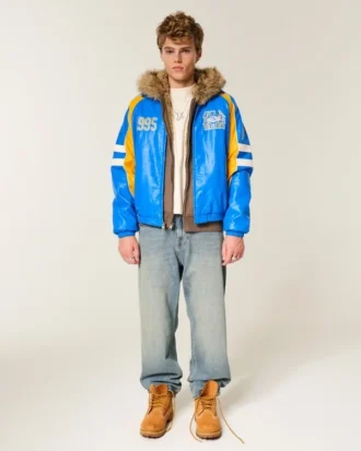 Casaco com estampado UCLA Bruins em pele sintética
