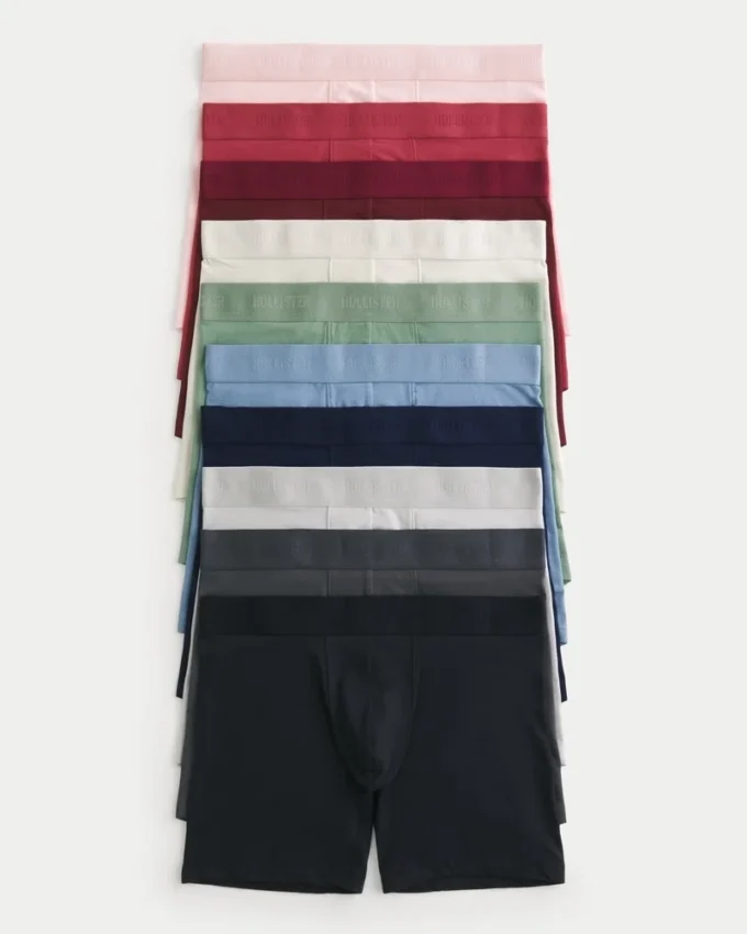 Conjunto de 10 boxers compridos