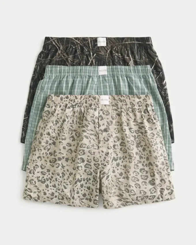 Conjunto de 3 boxers de algodão