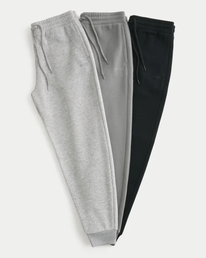 Conjunto de 3 calções de moletom descontraídos