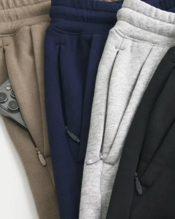 Conjunto de 4 calções de moletom acima do joelho