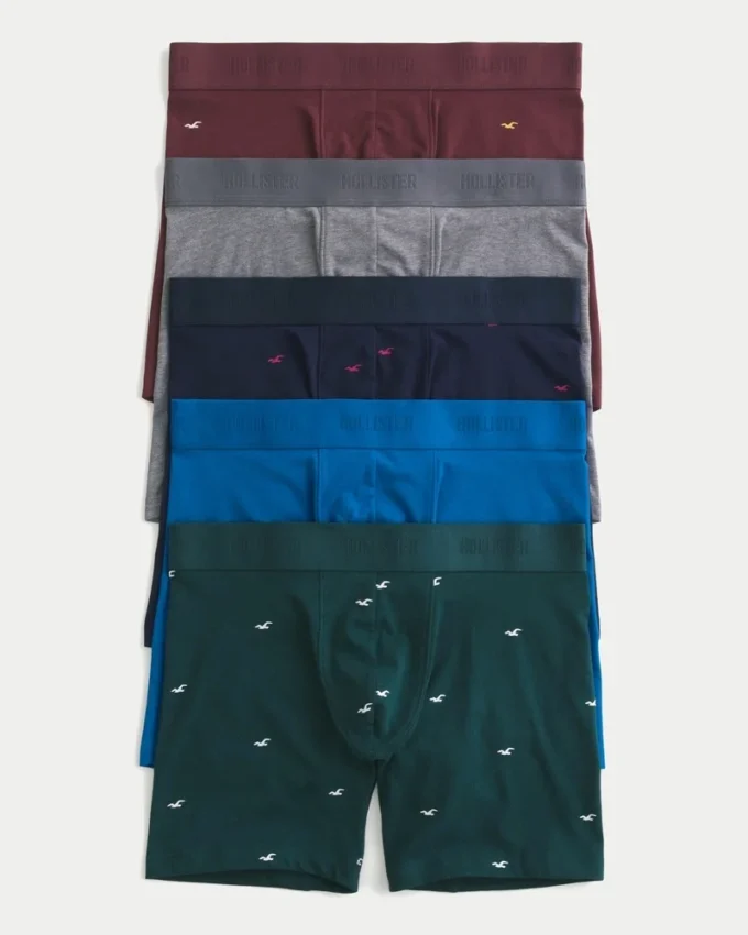 Conjunto de 5 boxers compridos