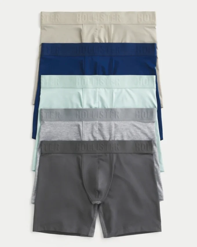 Conjunto de 5 boxers compridos refrescantes