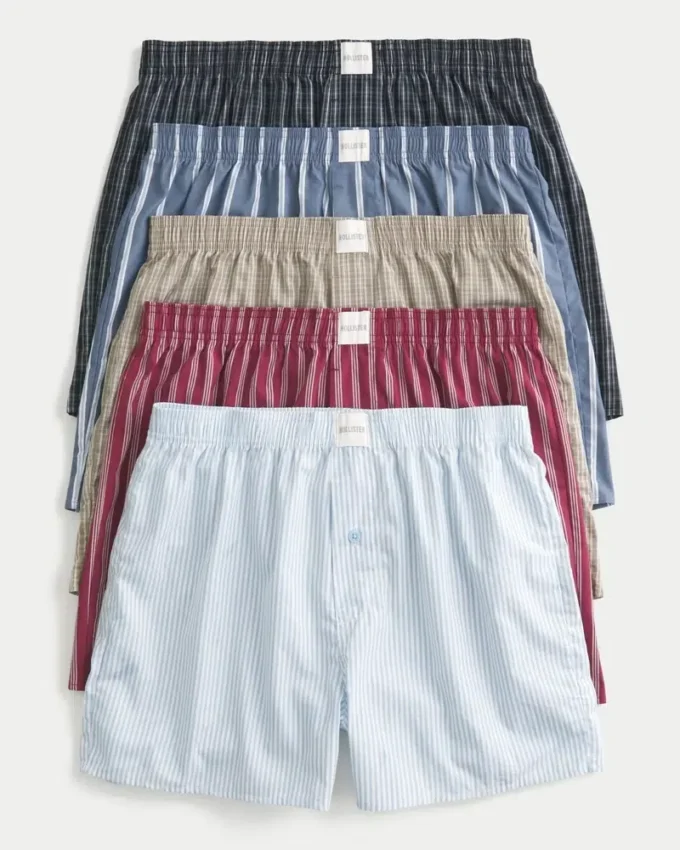 Conjunto de 5 boxers de algodão