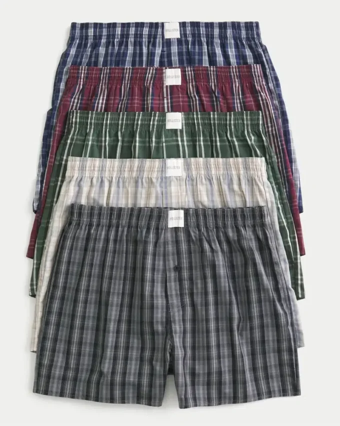 Conjunto de 5 boxers de algodão