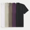 Conjunto de 5 camisetas relaxantes e refrescantes