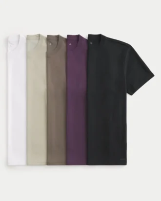 Conjunto de 5 camisetas relaxantes e refrescantes