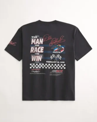 Conjunto de camiseta com estampa Dale Earnhardt NASCAR e calças de pijama de flanela