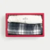Conjunto de t-shirt com estampado suíço e calças de pijama de flanela