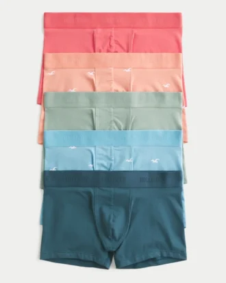 Cueca boxer clássica comprida, 5 unidades