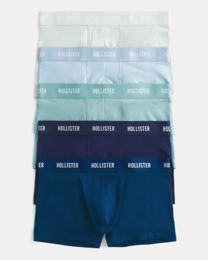 Cueca boxer clássica comprida, 5 unidades