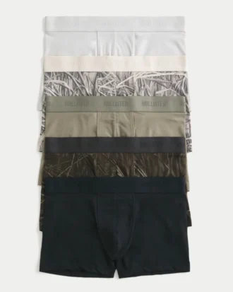 Cueca boxer clássica comprida, 5 unidades
