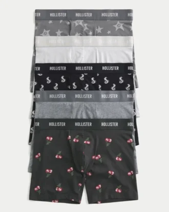 Cuecas boxer compridas, 5 unidades