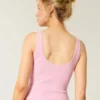Gilly Hicks Camisola confortável com acabamento em renda waffle