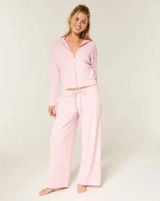 Gilly Hicks Casaco com capuz e fecho Always Cozy Waffle