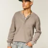 Henley térmico descontraído