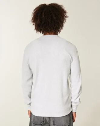Henley térmico descontraído