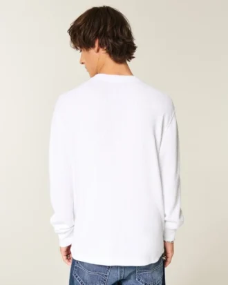 Henley térmico descontraído