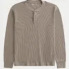 Henley térmico descontraído