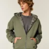 Hollister x Crocs Casaco com capuz e fecho com forro em sherpa