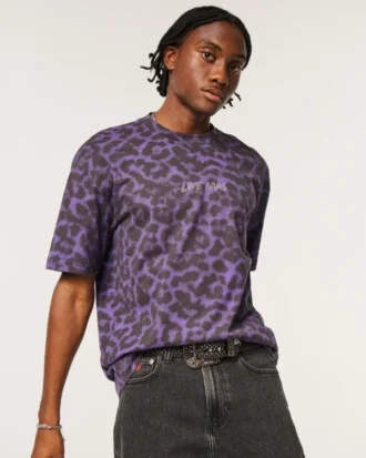 Hollister x Taco Bell Camiseta Boxy Heavyweight Shine Graphic