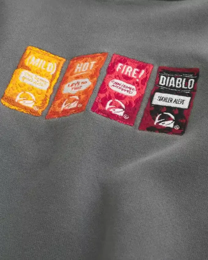 Hollister x Taco Bell Casaco com capuz e estampado Boxy