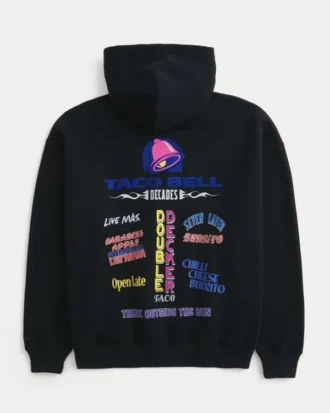 Hollister x Taco Bell Casaco com capuz e estampado largo