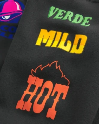 Hollister x Taco Bell Casaco com capuz e fecho de correr com padrão gráfico