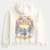 Hoodie com estampa Boxy Club América Las Águillas