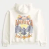 Hoodie com estampa Boxy Club América Las Águillas
