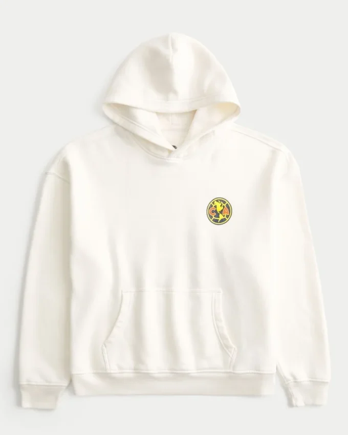 Hoodie com estampa Boxy Club América Las Águillas