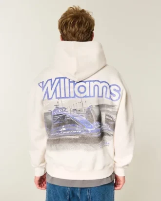 Hoodie com estampa Boxy Williams Racing