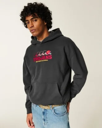 Hoodie com estampa da Universidade do Sul da Califórnia Trojans