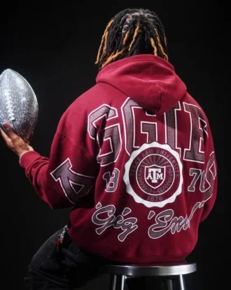 Hoodie com estampa da Universidade do Texas A&M Aggies