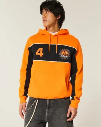 Hoodie com estampa McLaren descontraído
