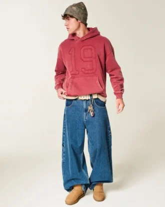 Hoodie com estampa numérica