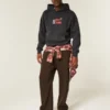 Hoodie com estampa quadrada do Tom e Jerry