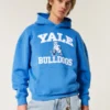 Hoodie com estampa quadrada dos Yale Bulldogs