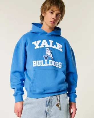Hoodie com estampa quadrada dos Yale Bulldogs