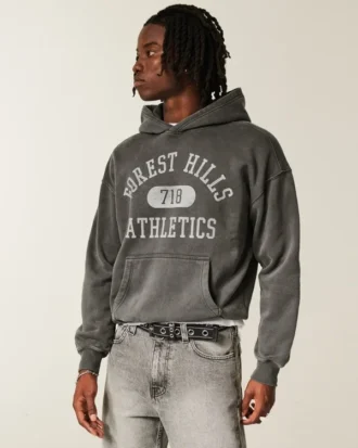 Hoodie com estampado Boxy Forest Hills Athletics